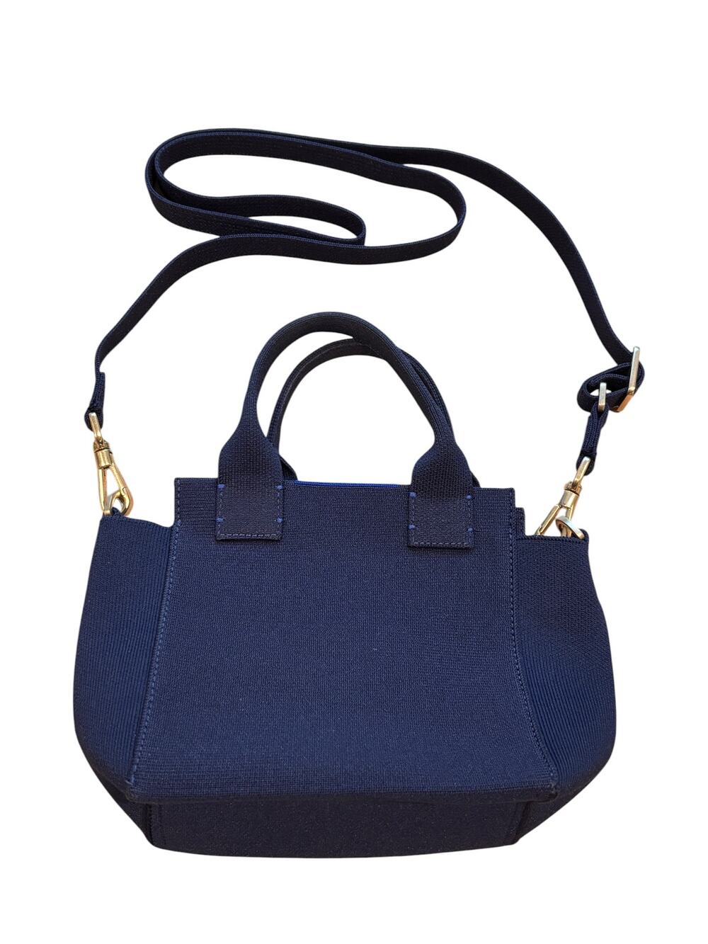 Rothy's The Handbag Midnight Navy Knit Tote Crossbody